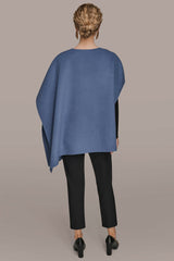 Donna Karan | BUTTON-EMBELLISHED WOOL-BLEND CAPE