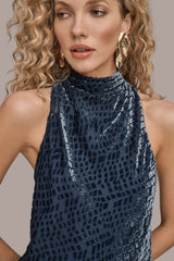 Donna Karan | HIGH-NECK BURNOUT TOP