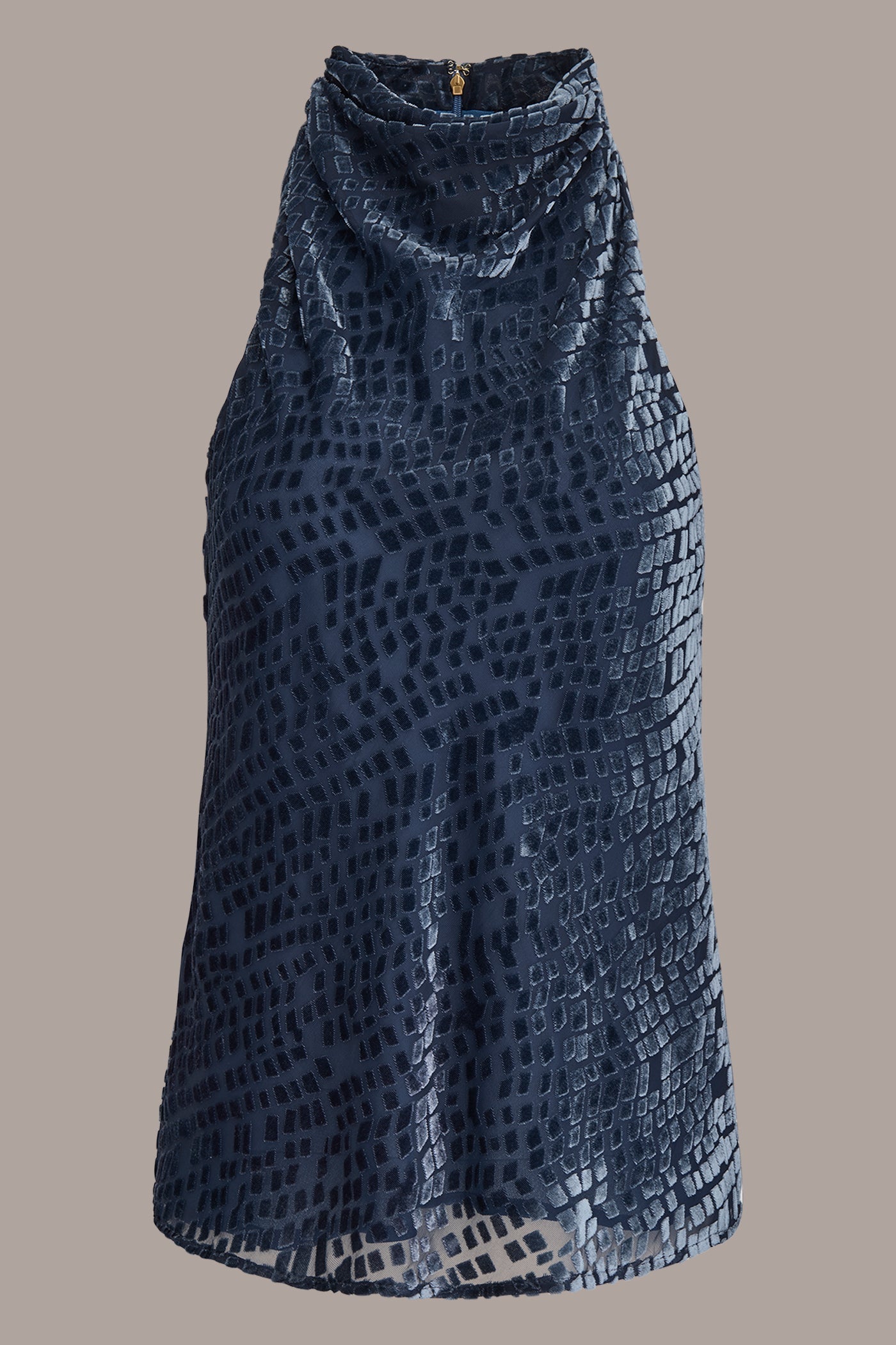 Donna Karan | HIGH-NECK BURNOUT TOP