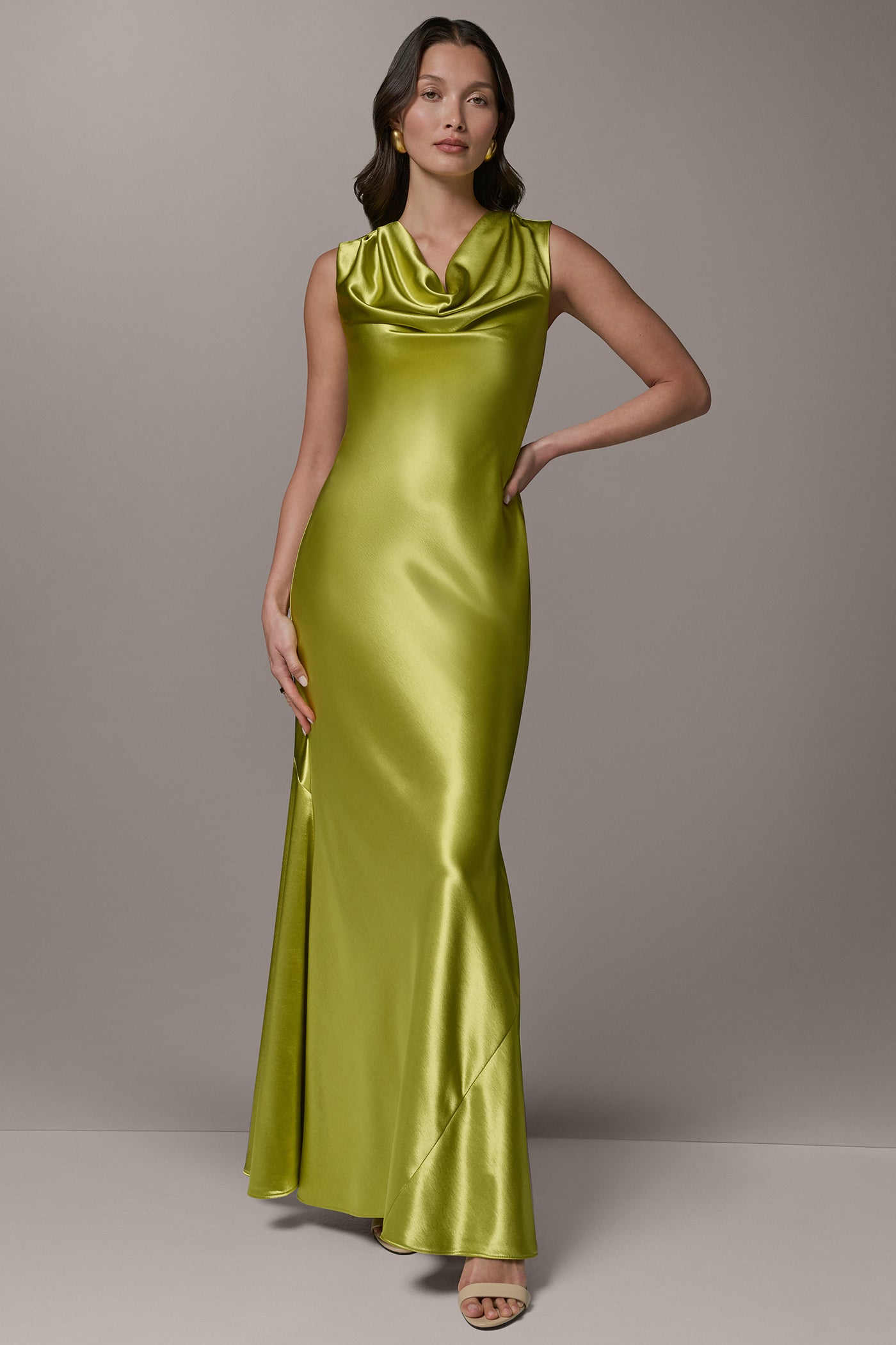 Donna Karan | SLEEVELESS COWL-NECK GOWN