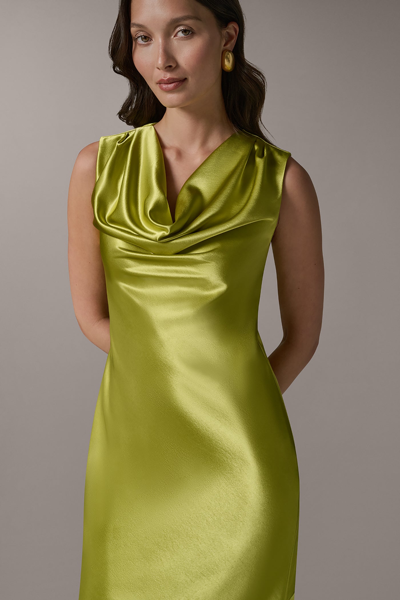 Donna Karan | SLEEVELESS COWL-NECK GOWN