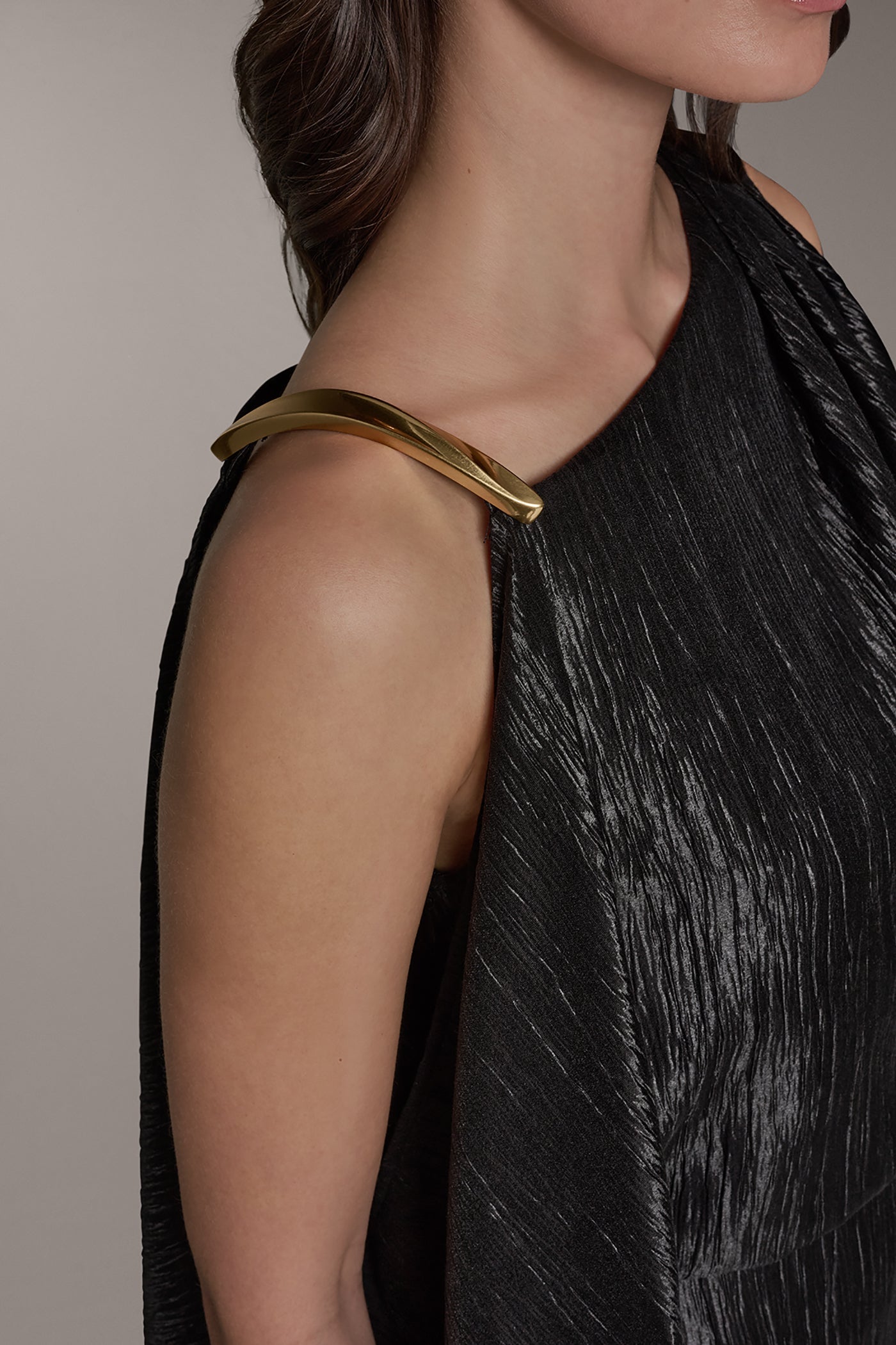 Donna Karan | SLEEVELESS ASYMMETRIC MIDI DRESS