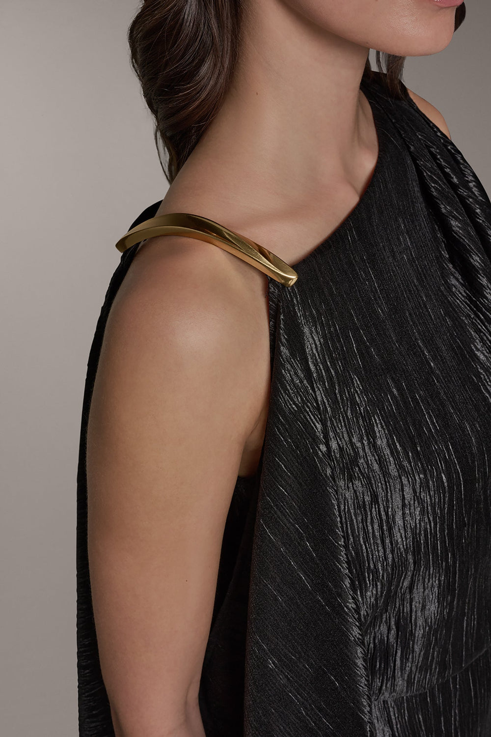 Donna Karan | SLEEVELESS ASYMMETRIC MIDI DRESS