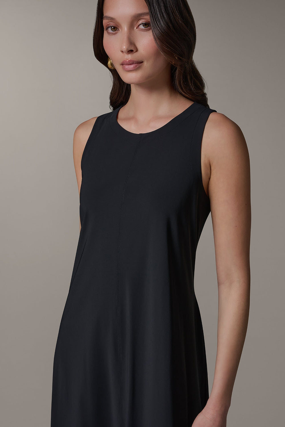Donna Karan | SLEEVELESS MIDI TRAPEZE DRESS