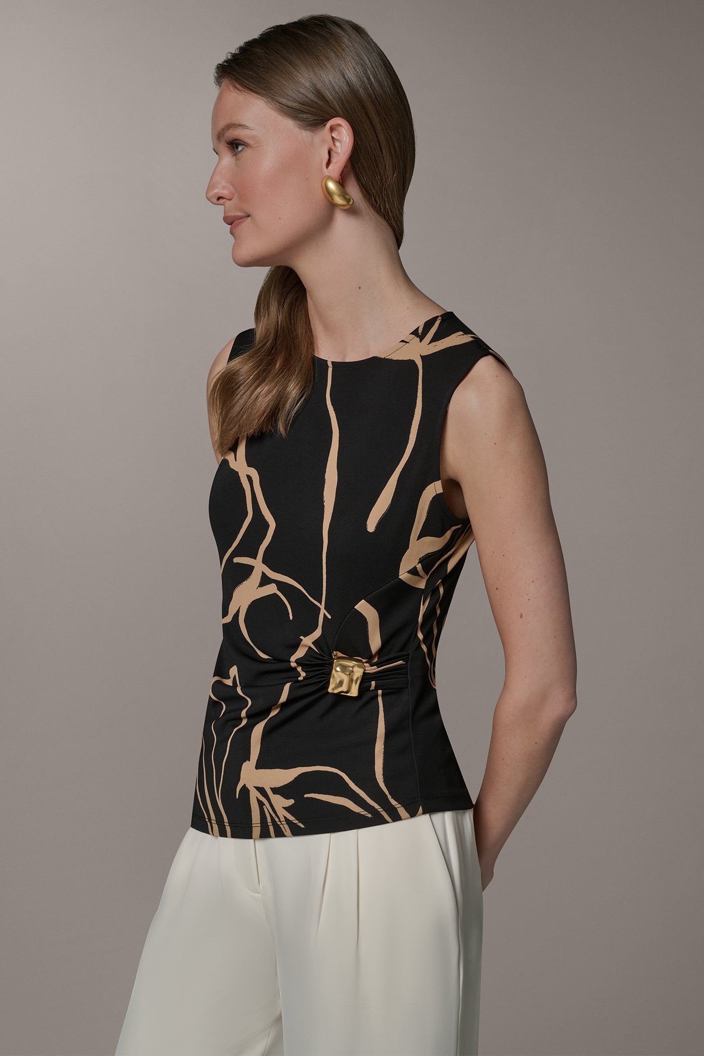 Donna Karan | ASYMMETRIC KNIT TOP