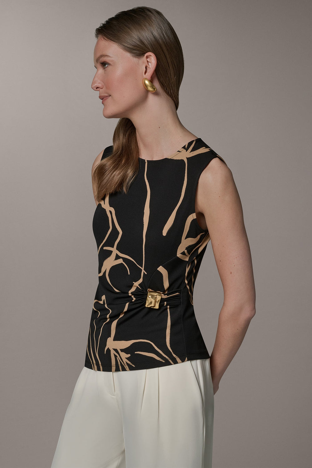 Donna Karan | ASYMMETRIC KNIT TOP