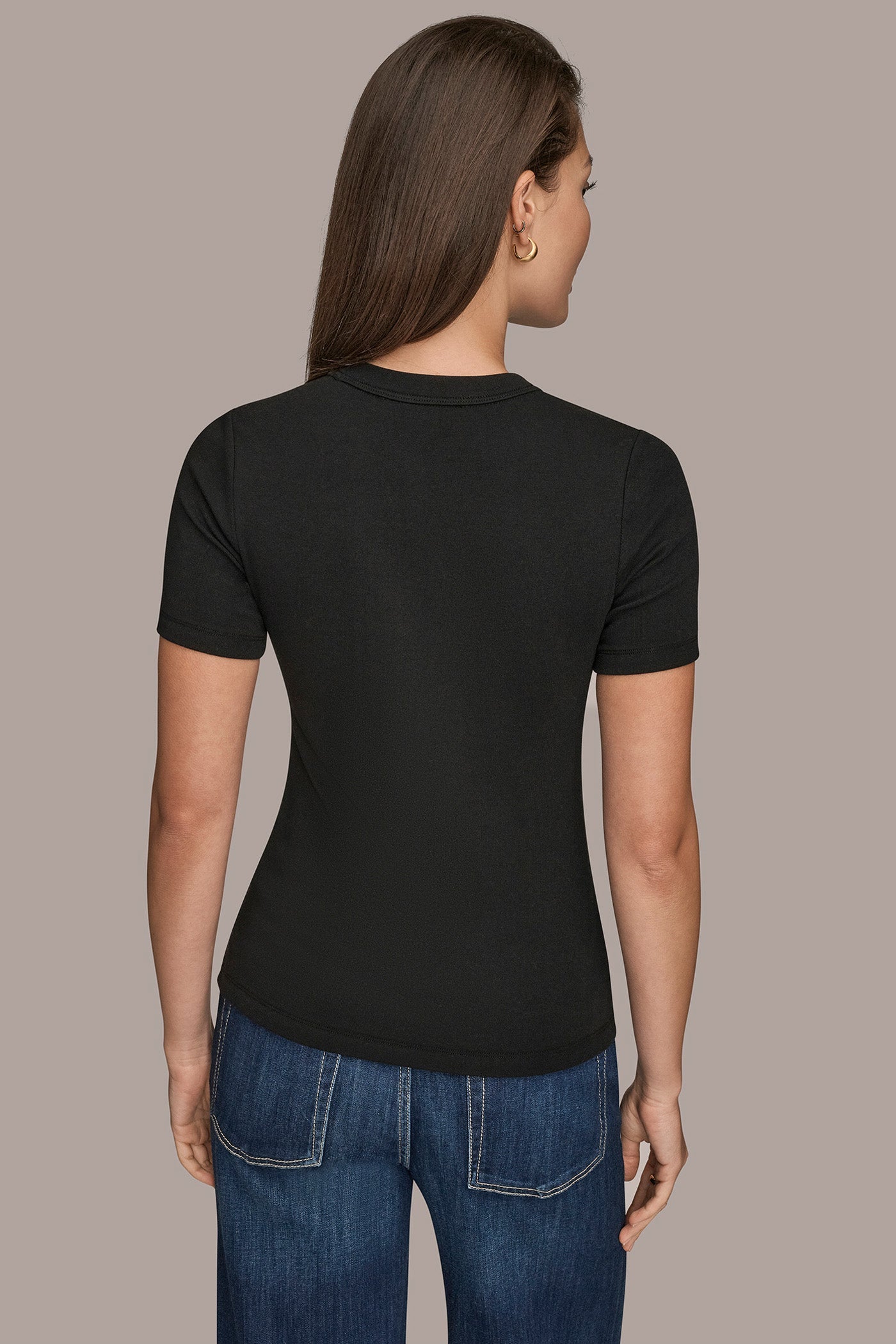 Donna Karan | SHORT SLEEVE CREW NECK TEE