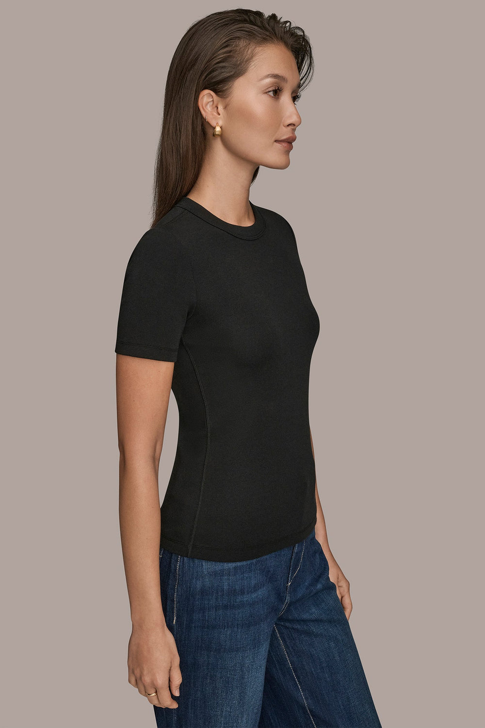 Donna Karan | SHORT SLEEVE CREW NECK TEE