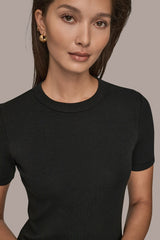 Donna Karan | SHORT SLEEVE CREW NECK TEE