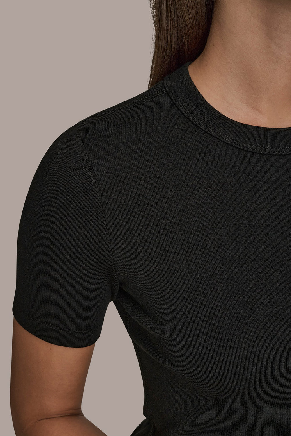 Donna Karan | SHORT SLEEVE CREW NECK TEE