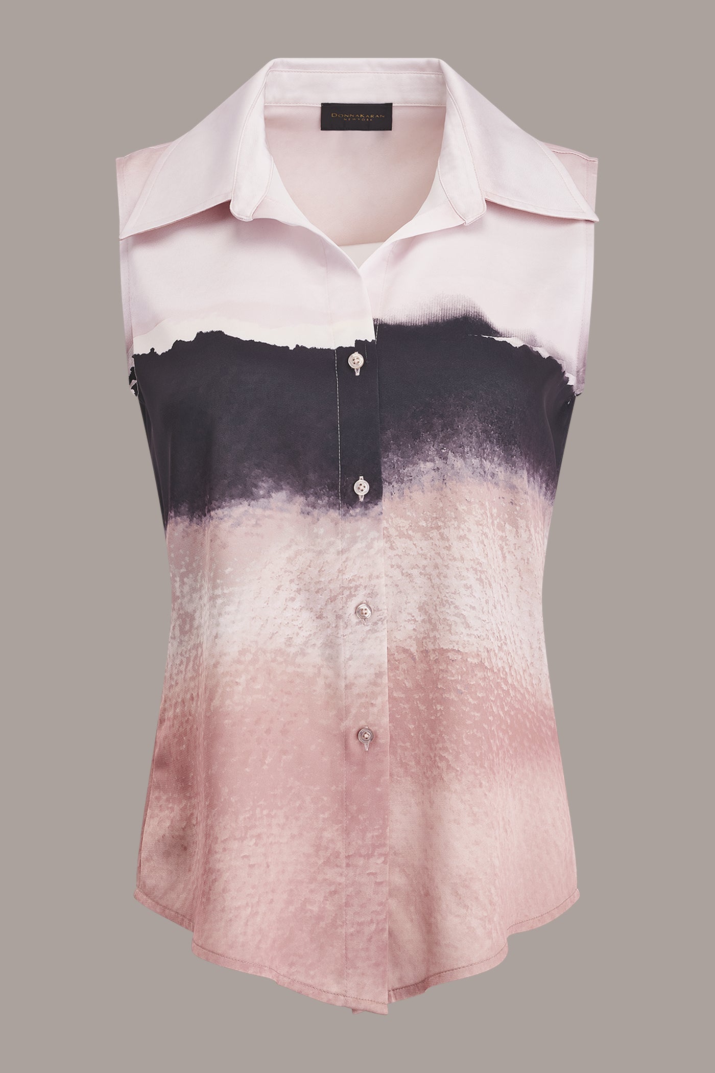 Donna Karan | SLEEVELESS HIGH-LOW BLOUSE