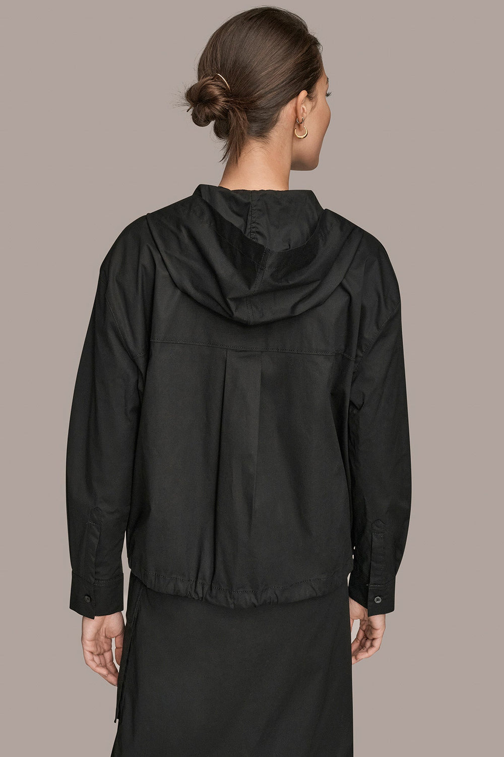 Donna Karan | HOODED BUTTON-DOWN SHIRT