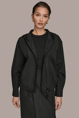 Donna Karan | HOODED BUTTON-DOWN SHIRT