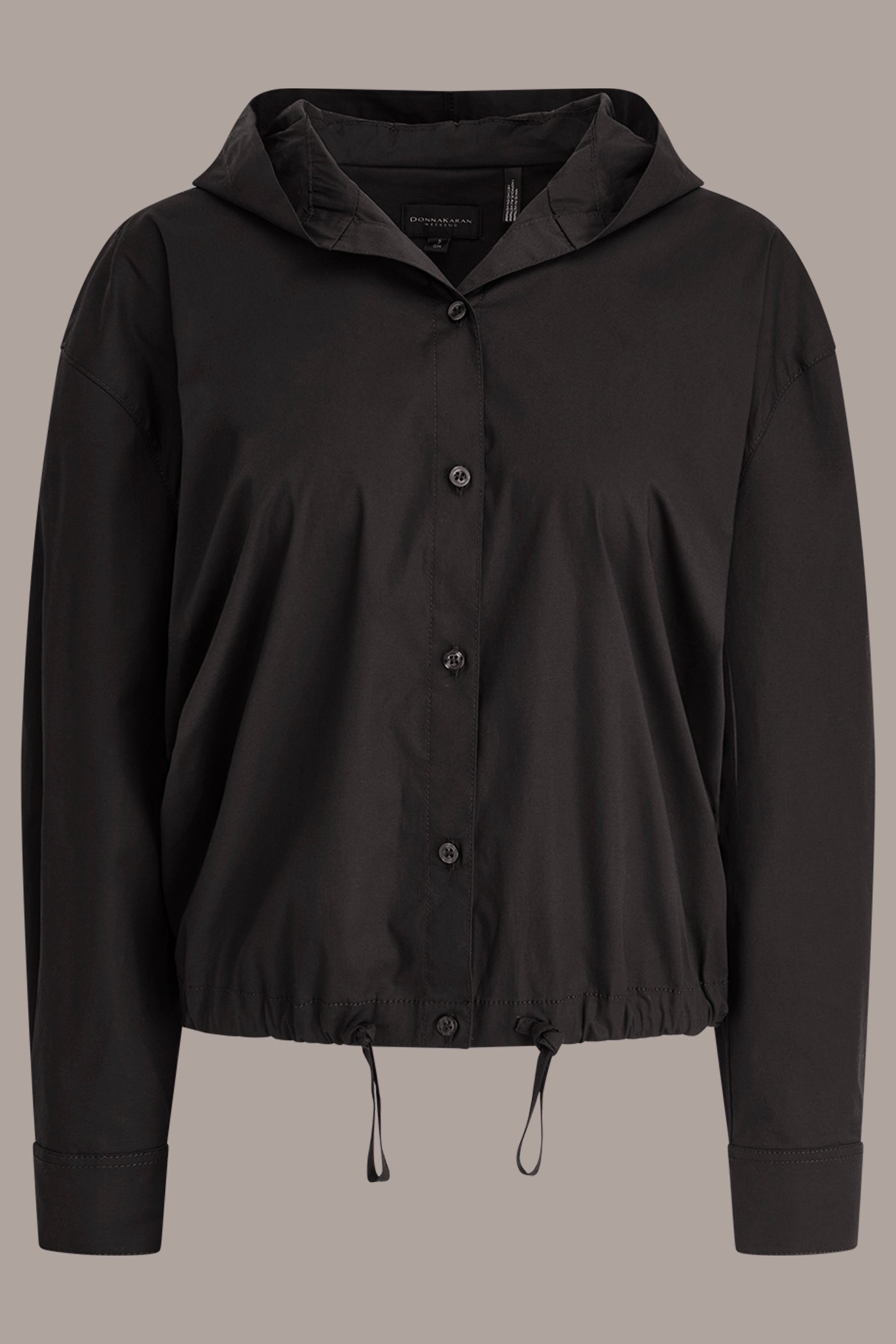 Donna Karan | HOODED BUTTON-DOWN SHIRT