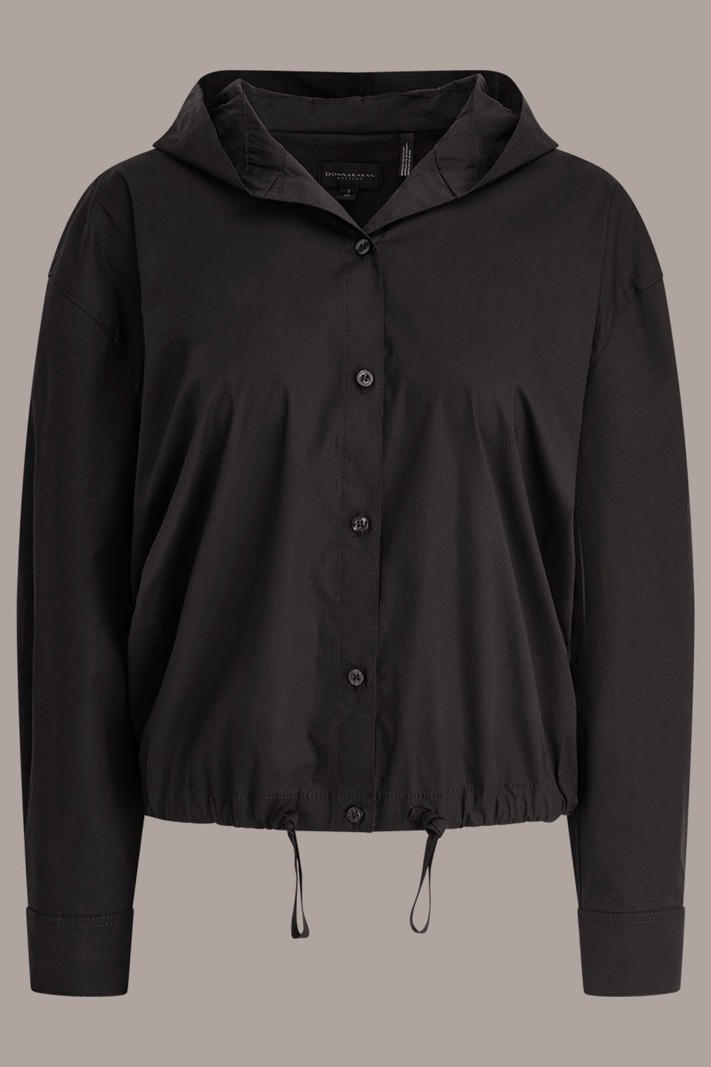 Donna Karan | HOODED BUTTON-DOWN SHIRT