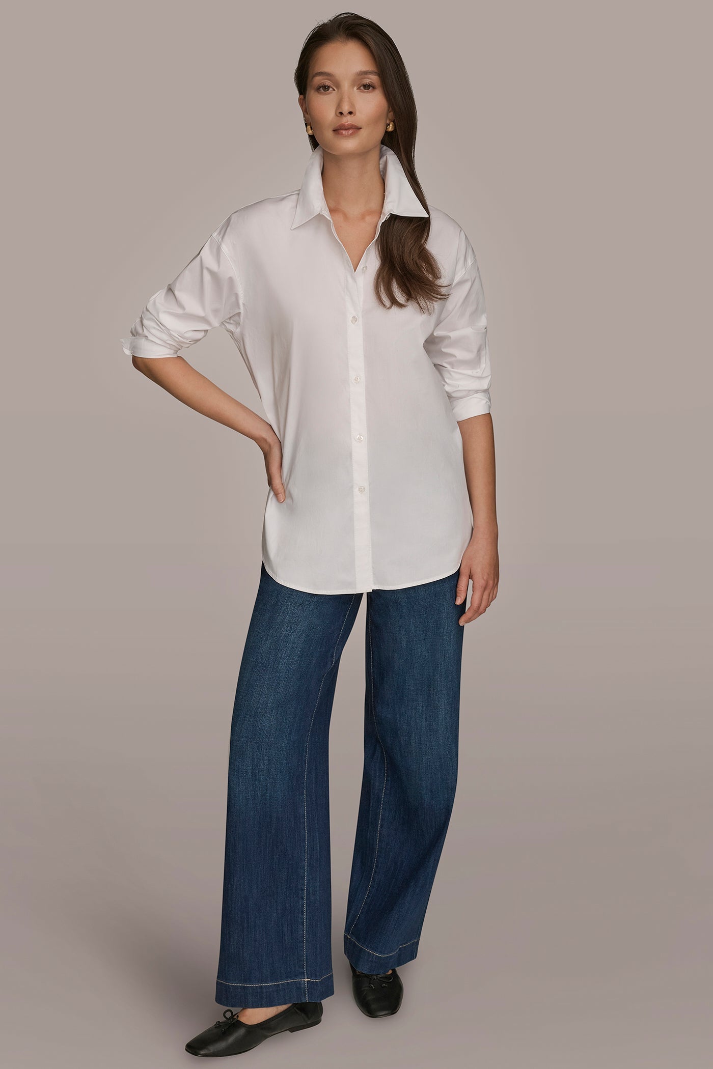 Donna Karan | COTTON-POPLIN SHIRT