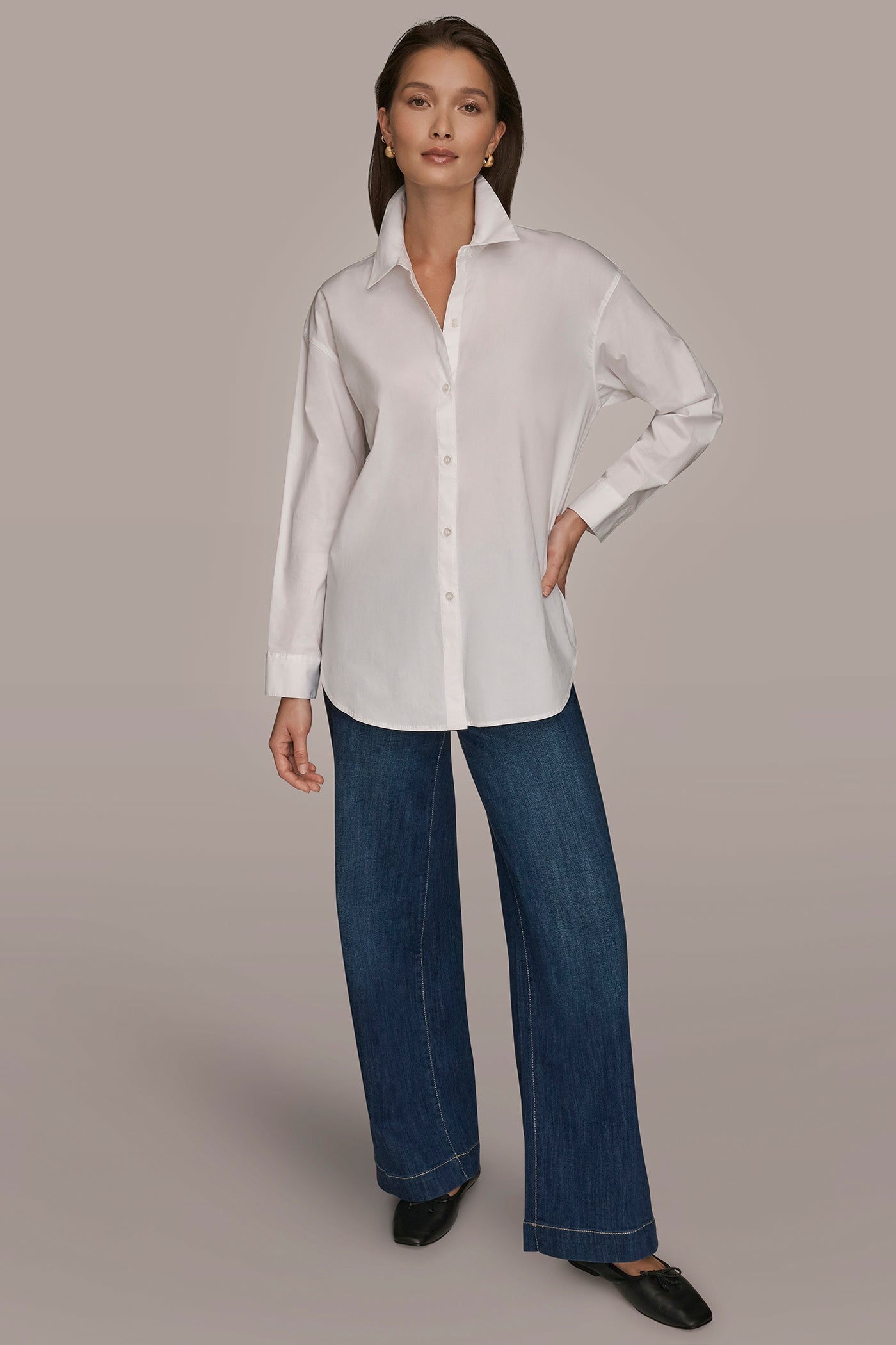 Donna Karan | COTTON-POPLIN SHIRT