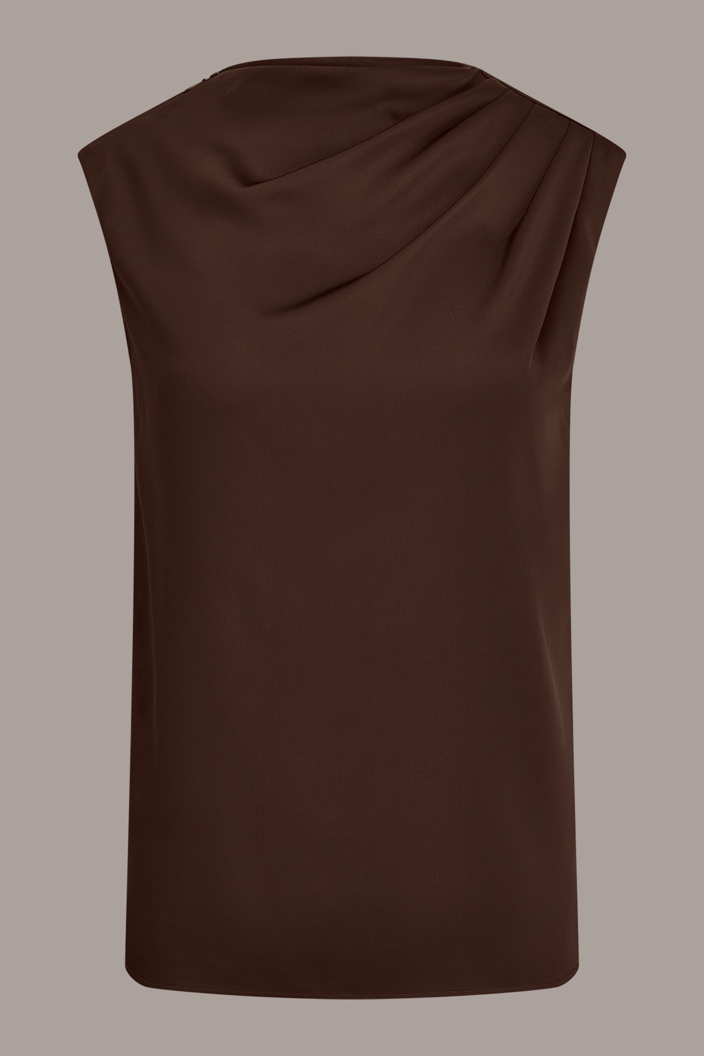 Donna Karan | PLEATED SHOULDER BLOUSE