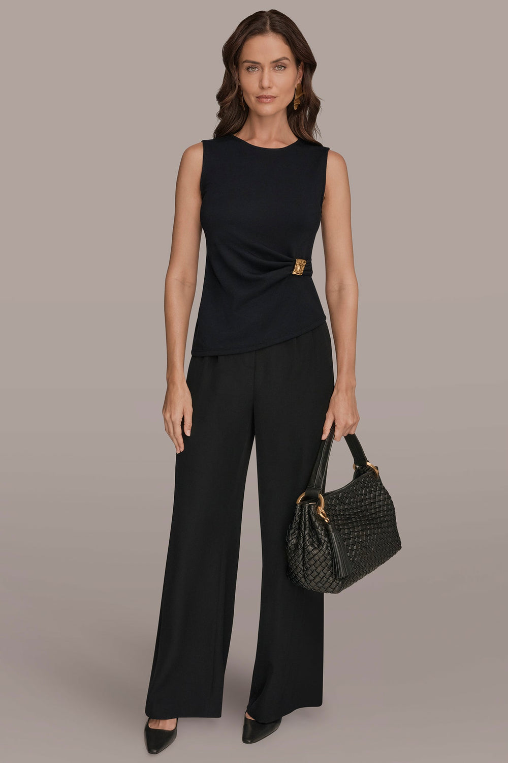 Donna Karan | ASYMMETRIC HEM BLOUSE