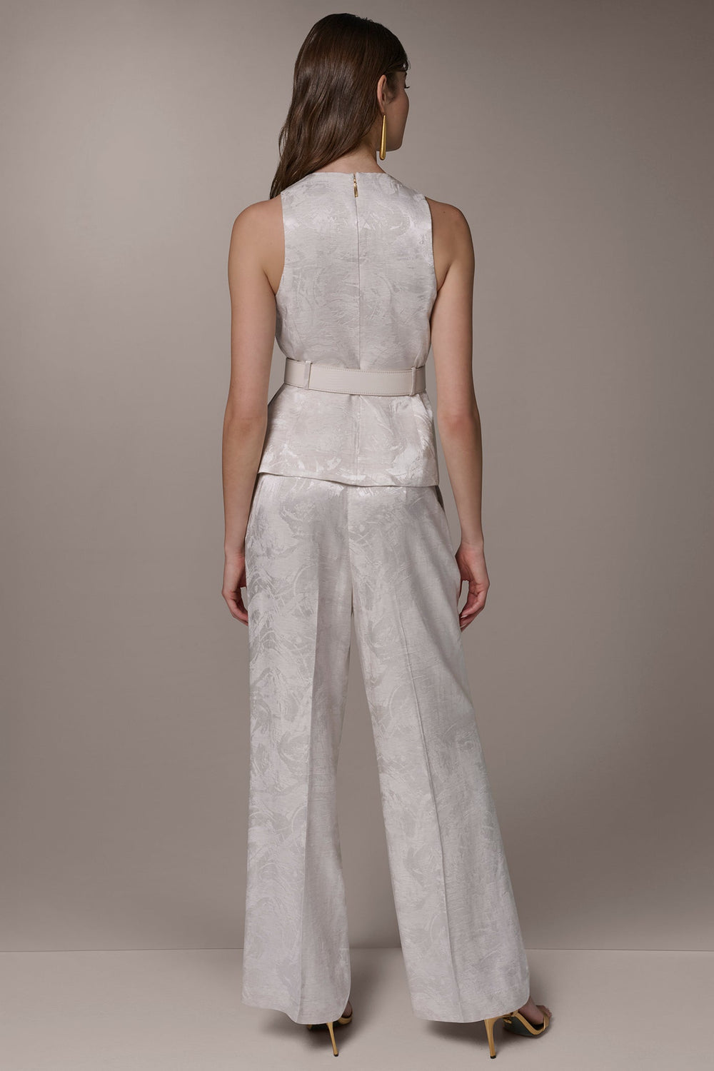 Donna Karan | CROPPED CROSSOVER SUIT VEST