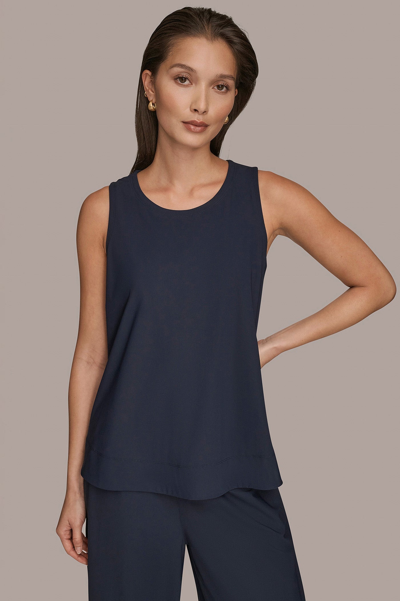 Donna Karan | THE MODERN TRAVEL SLEEVELESS SWING TANK