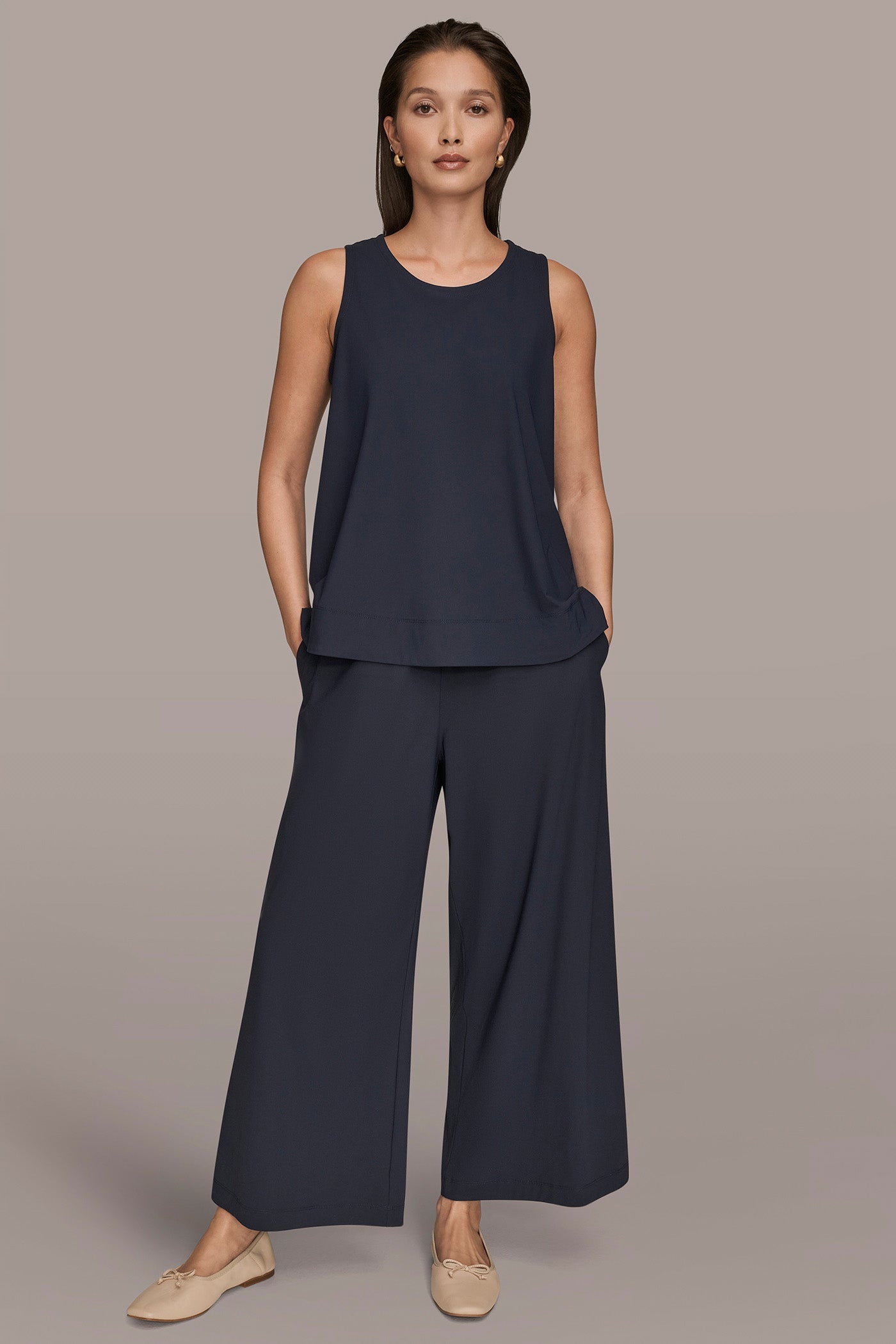 Donna Karan | THE MODERN TRAVEL SLEEVELESS SWING TANK