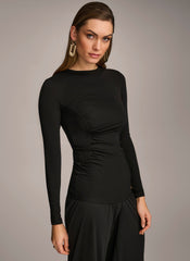 Donna Karan | RUCHED DETAIL TOP