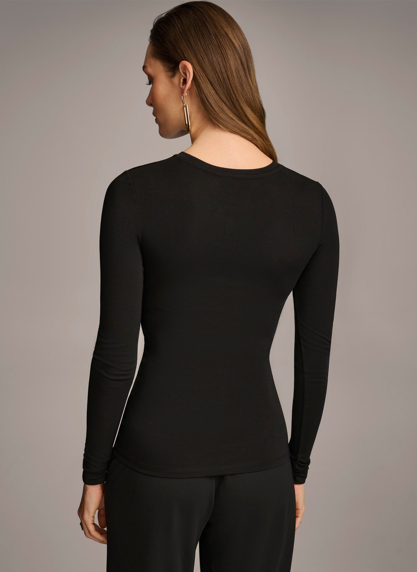 Donna Karan | RUCHED DETAIL TOP