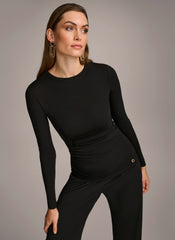 Donna Karan | RUCHED DETAIL TOP