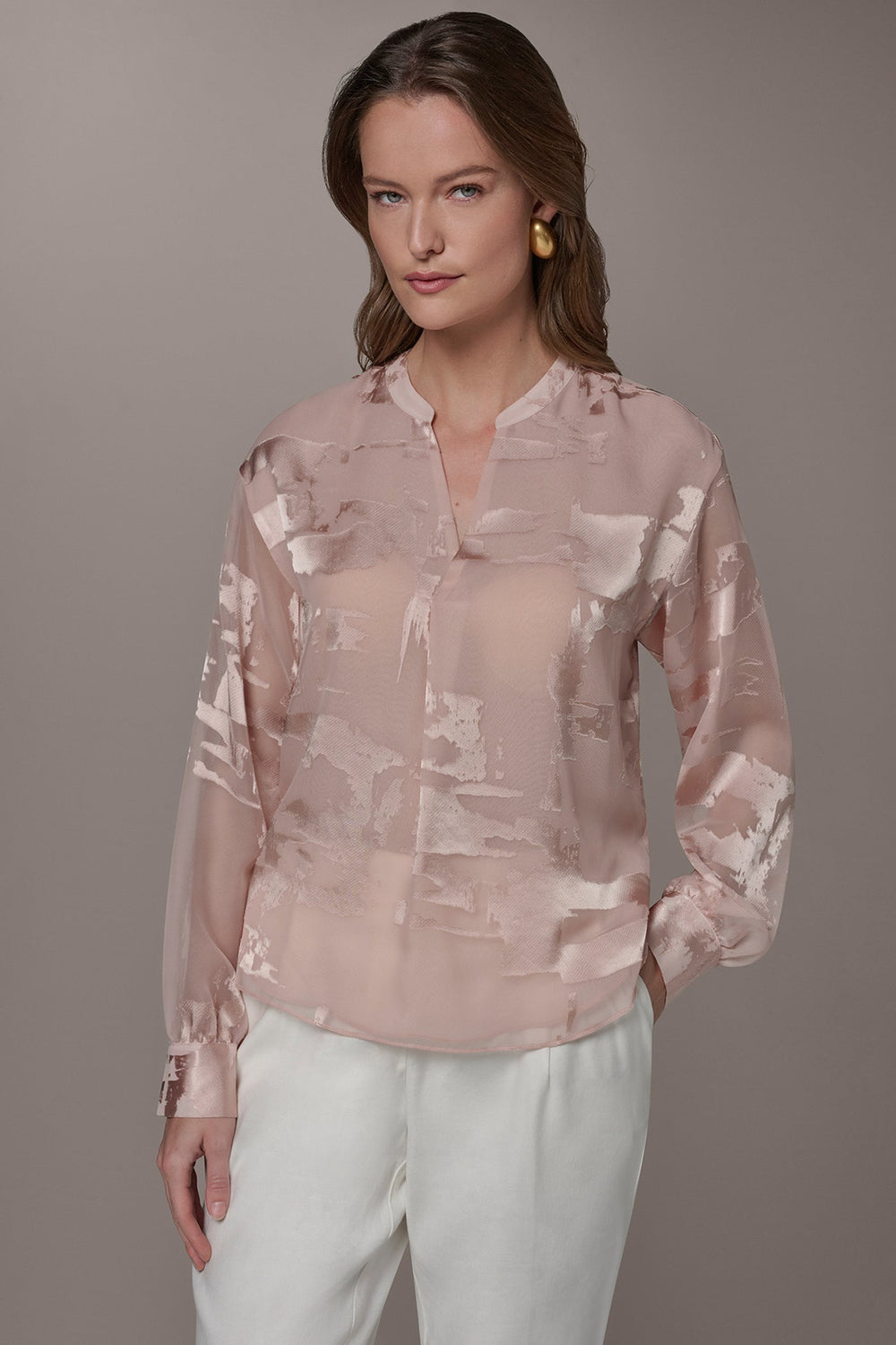 Donna Karan | ABSTRACT BURNOUT BLOUSE
