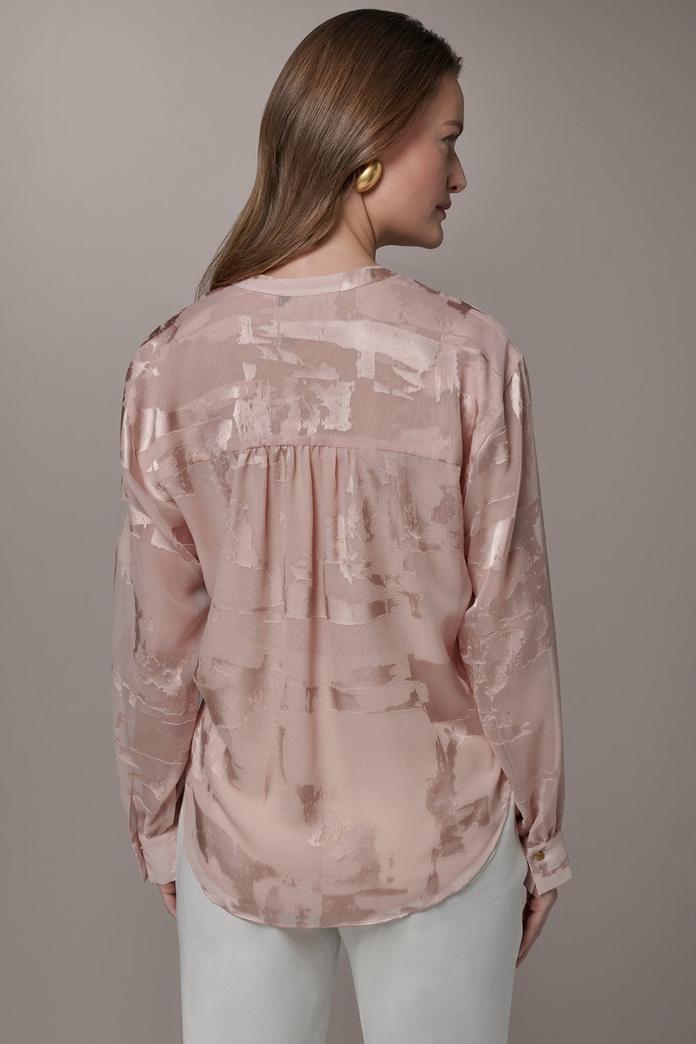 Donna Karan | ABSTRACT BURNOUT BLOUSE