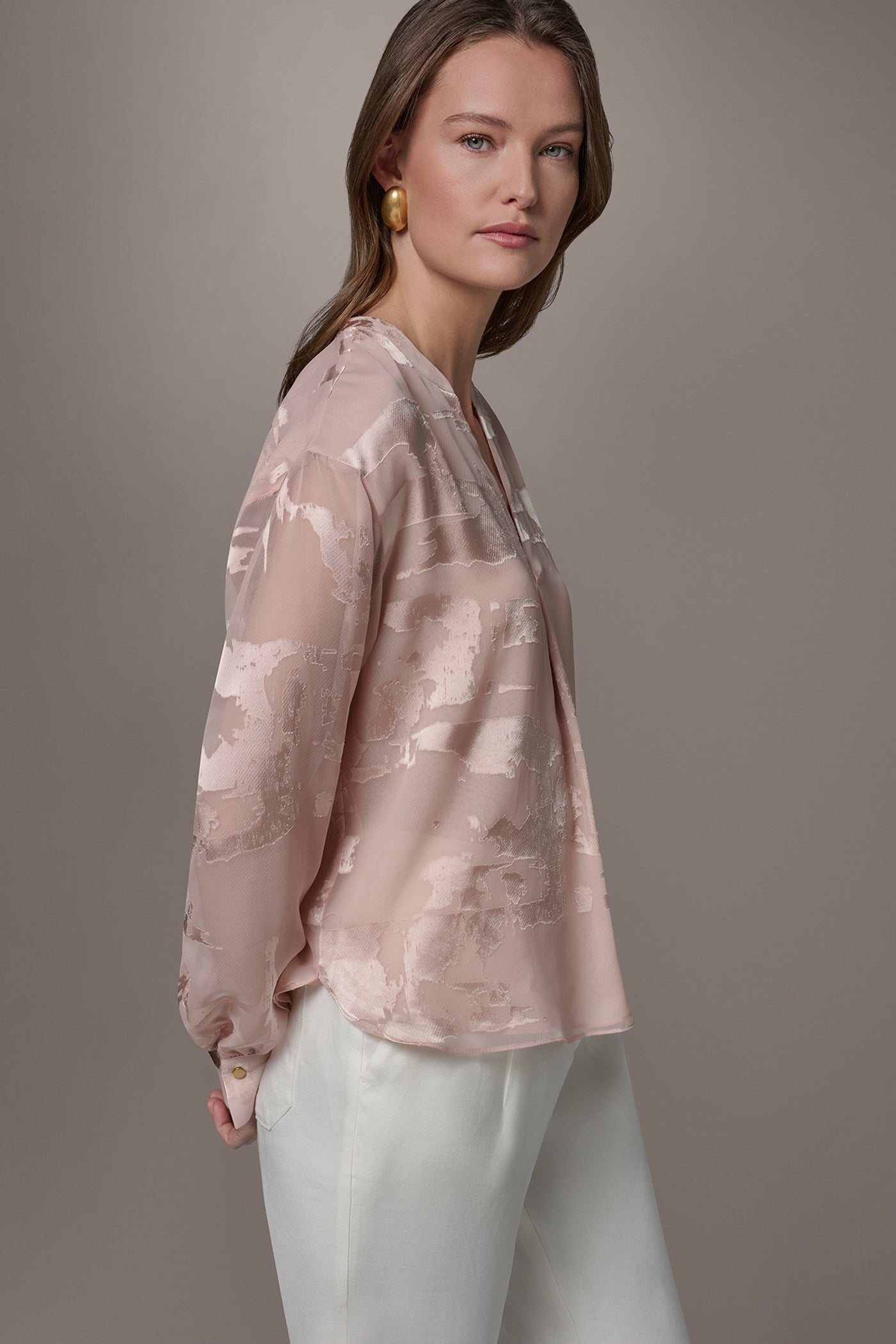Donna Karan | ABSTRACT BURNOUT BLOUSE