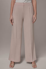 Donna Karan | MID-RISE PLEATED WIDE-LEG SUIT PANT