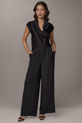 Donna Karan | EXTRA HIGH-RISE PLEATED RELAXED PULL-ON PANT