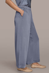 Donna Karan | SATIN MID-RISE RELAXED PANT