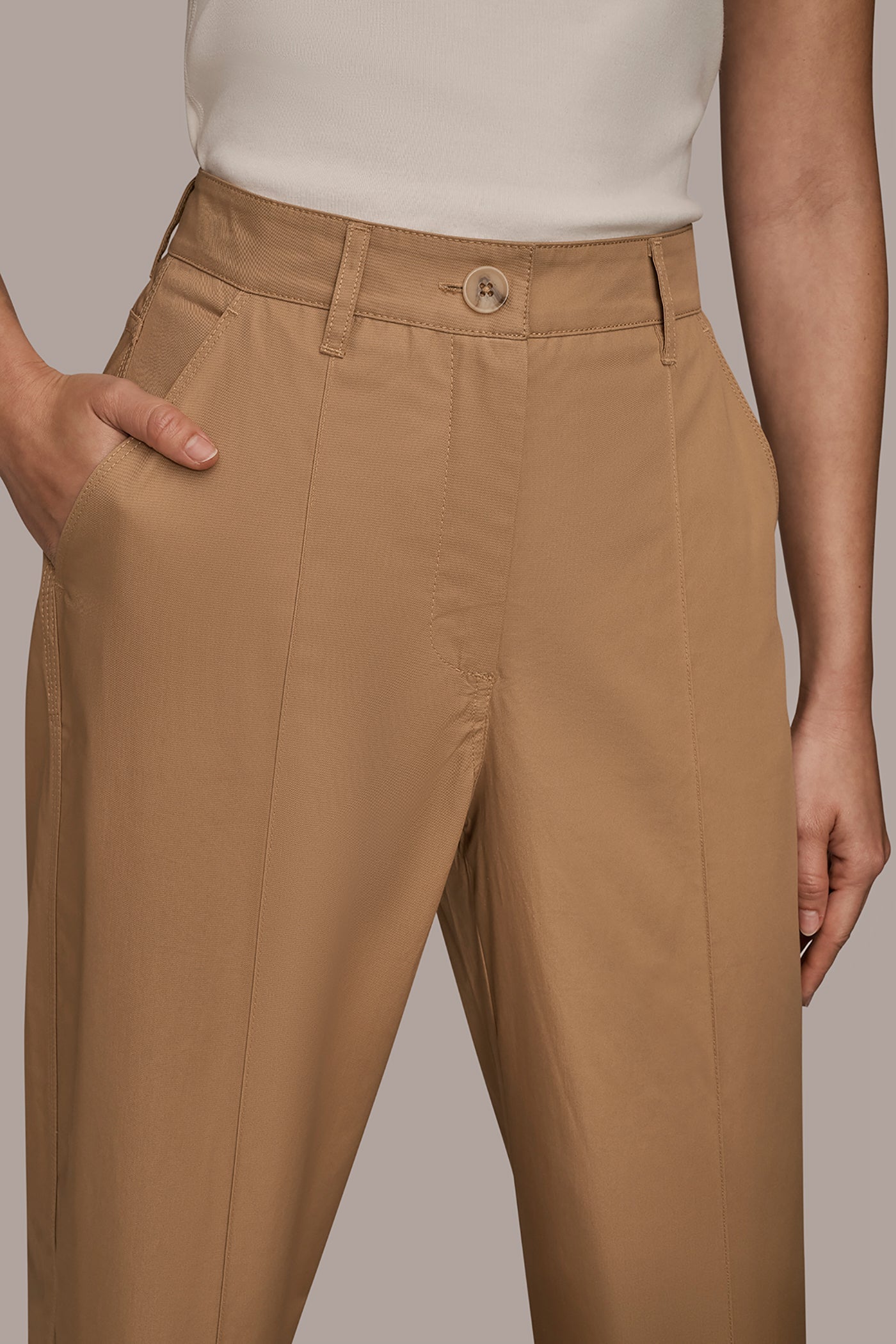 Donna Karan | HIGH-RISE PINTUCKED TROUSER