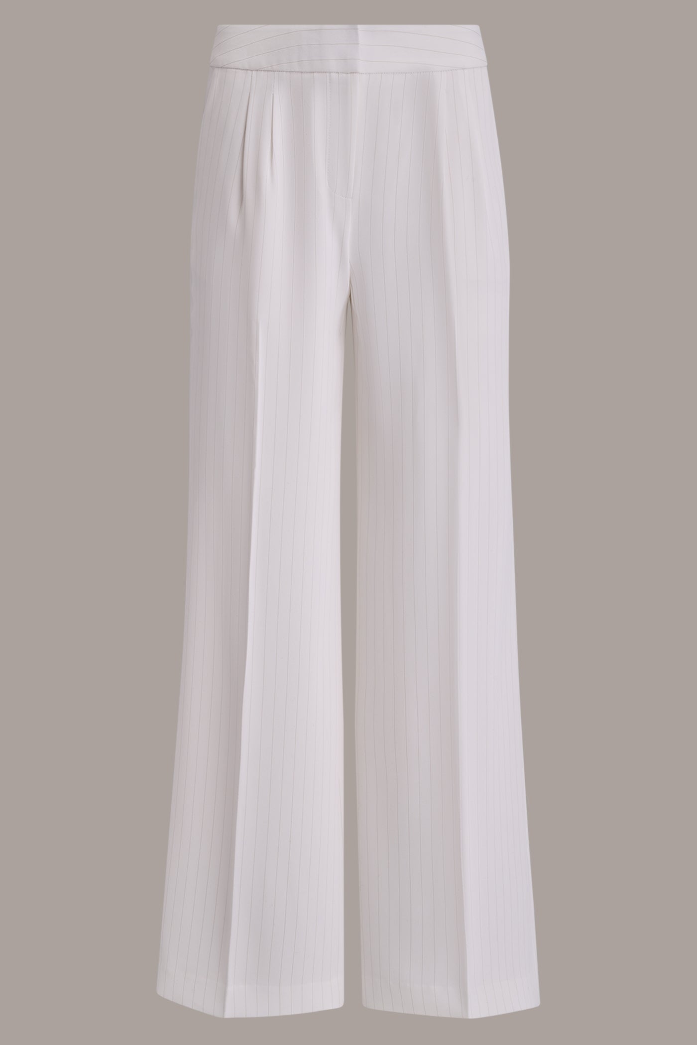 Donna Karan | MID-RISE PINSTRIPE WIDE-LEG SUIT PANT
