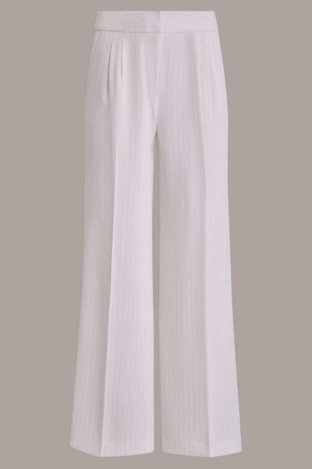Donna Karan | MID-RISE PINSTRIPE WIDE-LEG SUIT PANT