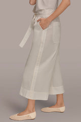 Donna Karan | CROPPED MID-RISE WIDE-LEG PANT