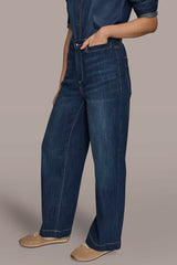 Donna Karan | THE DONNA HIGH-RISE WIDE-LEG JEAN