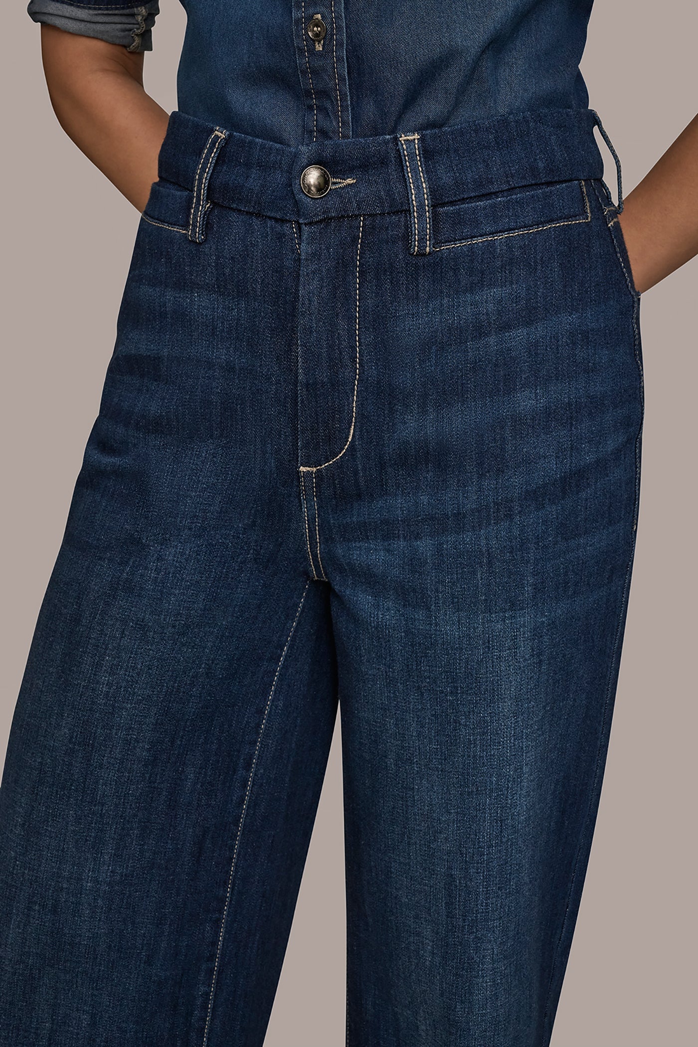 Donna Karan | THE DONNA HIGH-RISE WIDE-LEG JEAN