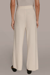 Donna Karan | HIGH-RISE WIDE-LEG SWEATER ANKLE PANT