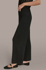 Donna Karan | HIGH-RISE WIDE-LEG SWEATER ANKLE PANT