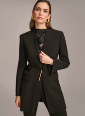 Donna Karan | ONE BUTTON COLLARLESS TOPPER