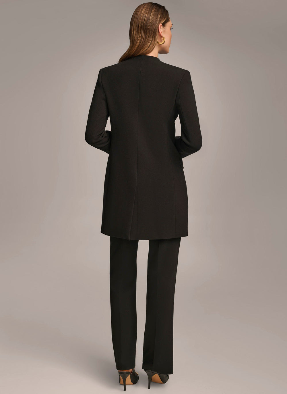 Donna Karan | ONE BUTTON COLLARLESS TOPPER