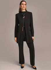 Donna Karan | ONE BUTTON COLLARLESS TOPPER