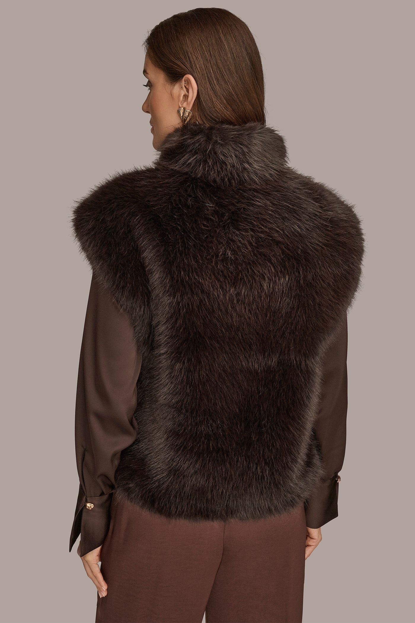 Donna Karan | FAUX FUR VEST