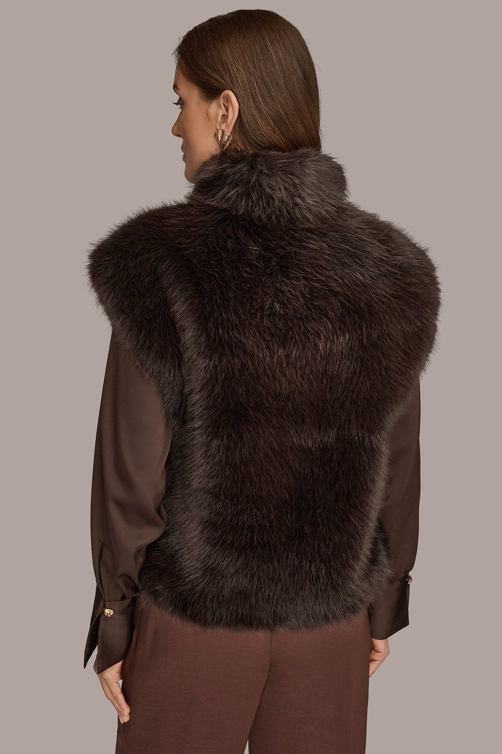 Donna Karan | FAUX FUR VEST