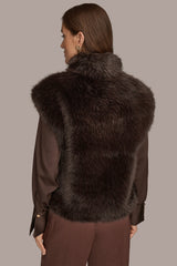 Donna Karan | FAUX FUR VEST