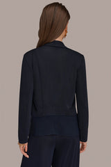 Donna Karan | RUFFLE-FRONT JACKET